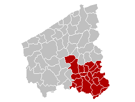 Bestand:Judicial Arrondissement Kortrijk Belgium Map.PNG