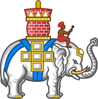 Bestand:Badge of the Order of the Elephant (heraldry).png