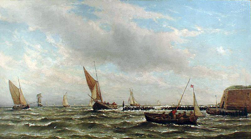Bestand:Vissersschepen op de rede van Vlissingen.jpg