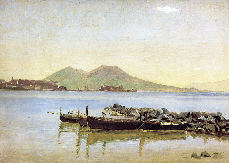 Bestand:Christen Købke - The Bay of Naples with Vesuvius in the Background.jpg