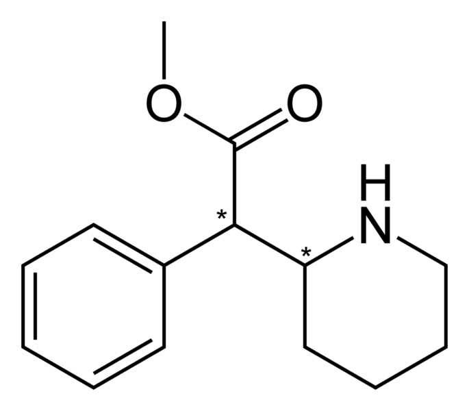 Bestand:Methylphenidate-2D-skeletal.png