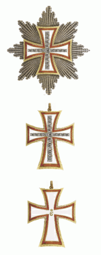 Miniatuur voor Bestand:Ster en grootkruis van een Grootkruis met diamanten in de Dannebrog-Orde.gif