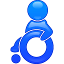 Bestand:Wheelchair icon.png