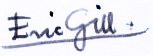 title=Handtekening van Eric Gill