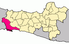 Cipari in het regentschap Cilacap in de Indonesische provincie Midden-Java