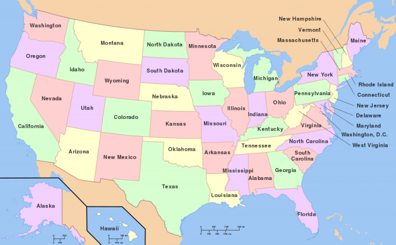 Bestand:Map of USA with state names.png