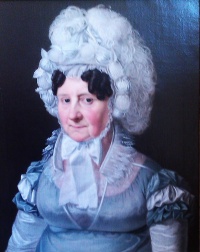 Etatsrådinde Marie Kofoed (1822) Olie op doek. 58,5 X 48 cm. collectie Bornholms Kunstmuseum
