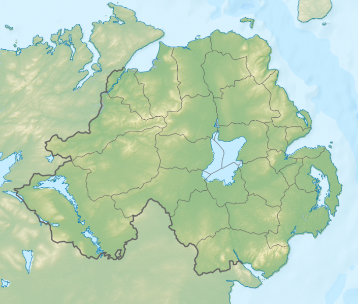 Bestand:Relief Map of Northern Ireland.png
