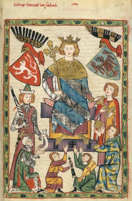 Wenceslaus II van Bohemen (Codex Manesse, rond 1300)
