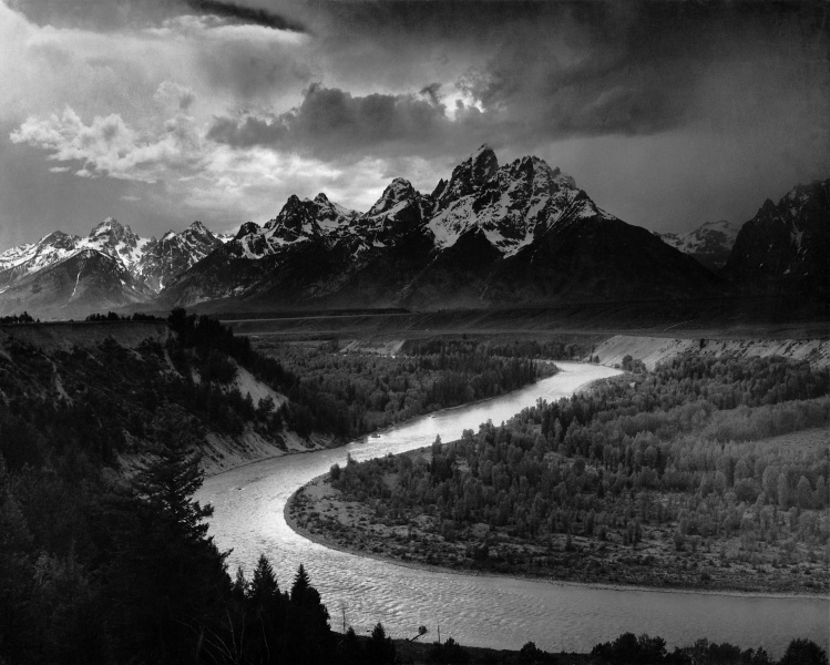 Bestand:Adams The Tetons and the Snake River.jpg