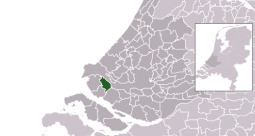 Locatie van de gemeente Brielle (Den Briel)