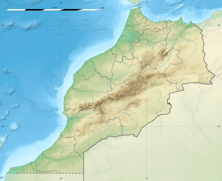 Bestand:Morocco relief location map.jpg