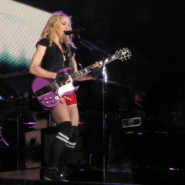 `Madonna, tijdens een concert.