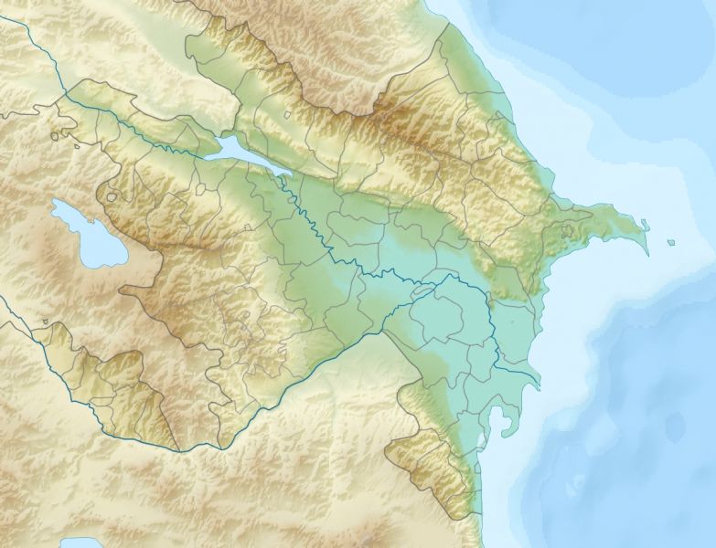 Bestand:Azerbaijan relief location map.jpg