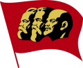 Miniatuur voor Bestand:Vlag - Marx Engels Lenin.png