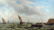 Miniatuur voor Bestand:Vissersschepen op de rede van Vlissingen.jpg