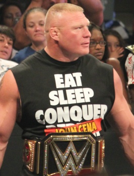 Lesnar als WWE-champion in september 2014