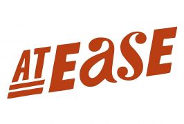 AT EASE logo, ontworpen door Piet Parra