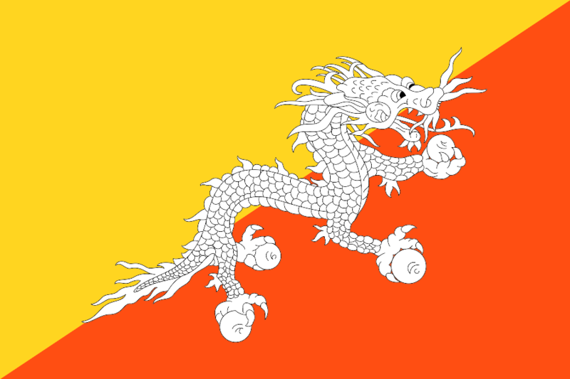 Bestand:Flag of Bhutan.svg