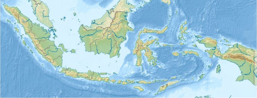 Indonesië in reliëf