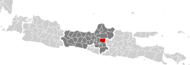 Sragen in de provincie Midden-Java