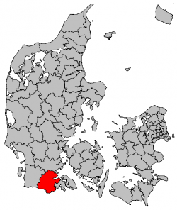Locatie van gemeente Aabenraa