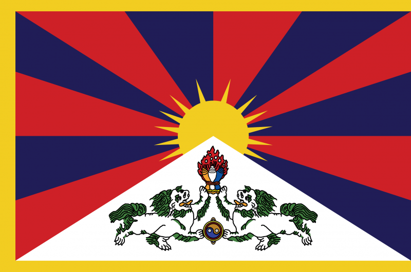 Bestand:Flag of tibet.png