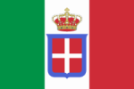 Miniatuur voor Bestand:Flag of Italy (1861-1946) crowned.png