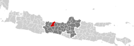 Het regentschap Pemalang in de Indonesische provincie Midden-Java.