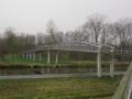 Veeneikbrug, fietsbrug over de Gaasp richting het Diemerbos, voorjaar 2014.