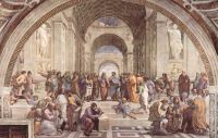 "De Atheense filosofenschool" van Raphael