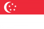 Vlag van 新加坡共和国 / Republik Singapura / சிங்கப்பூர் குடியரசு / Republic of Singapore